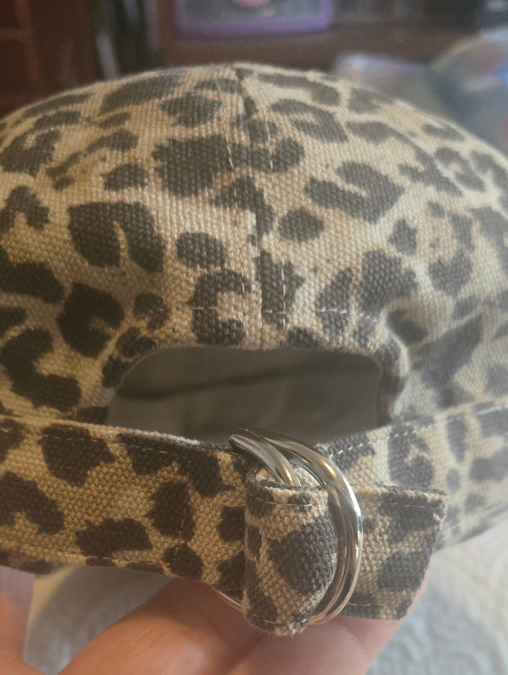 Hat Attack tan cap with navy label - Picture 3 of 6